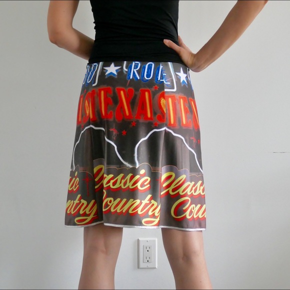 Suva Wear Texas Print A-line skirt XS - Rare Find - Picture 2 of 6